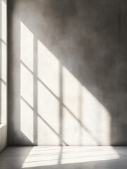 Obraz premium Contemporary Minimalist Window-lit Interior
