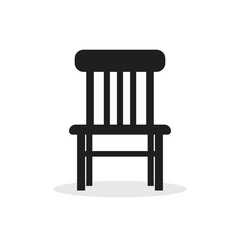 Vector Chair Silhouette Icon Symbol