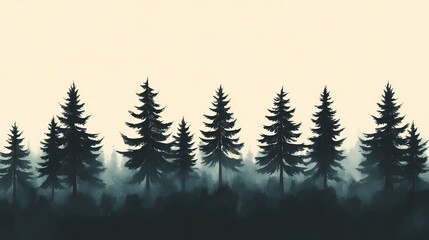 Obraz premium Mystical forest artwork blending pyrography textures with digital art techniques for a magical and atmospheric visual experience.