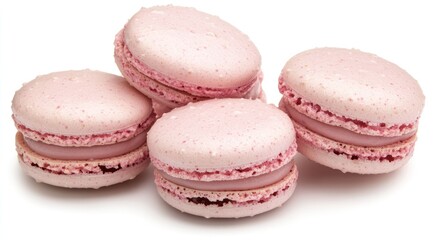 Diverse Selection of Colorful Macaroons: A Close-Up of Sweet French Delicacies