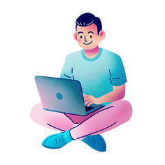 man working, UI character