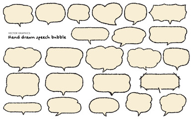 ゆるかわ手描きふきだしパック