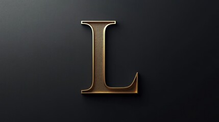 Elegant letter L logo, serif type, minimalistic 