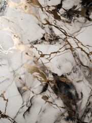 Elegant White Marble Texture With Contrasting Gold Veins Ideal for Design and Decor Projects