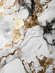 Elegant White Marble Texture With Golden Veins for Luxurious Interior Design Ideas and Decorative Applications