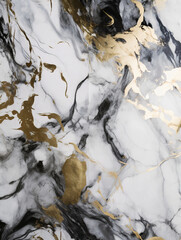 Elegant White Marble Texture With Gold Veining Creating a Sophisticated Design for Interior Decor