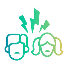 quarrel Line Gradient Icon