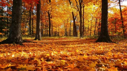 2025" formed by leaves on a forest floor in autumn.