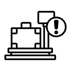luggage Line Icon