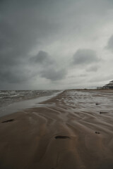 storm on the beach