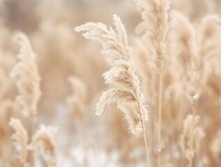 Fototapeta premium Natural background of pampas grass 