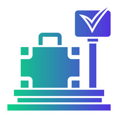 luggage Gradient icon