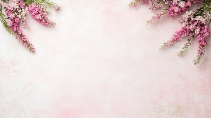 Elegant pink floral arrangement with soft background for invitations and designs