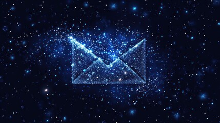 Christmas letter logo with snow texture, dark blue background, festive and modern design 