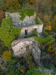 Ancient Olive Oil Mill, Montenegro - Aerial Drone View