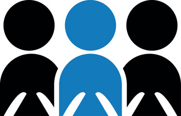 Customer support team icon.