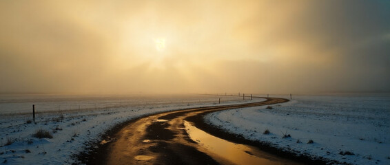 Serene Country Dirt Road 