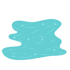 Ice rink outdoor in winter illustration 