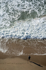 Fishing on the beach