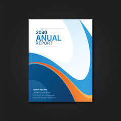 Abstract annual report brochure template