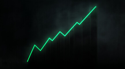 Obraz premium Corporate Debt Elevation Captured in a Striking Black Illustration