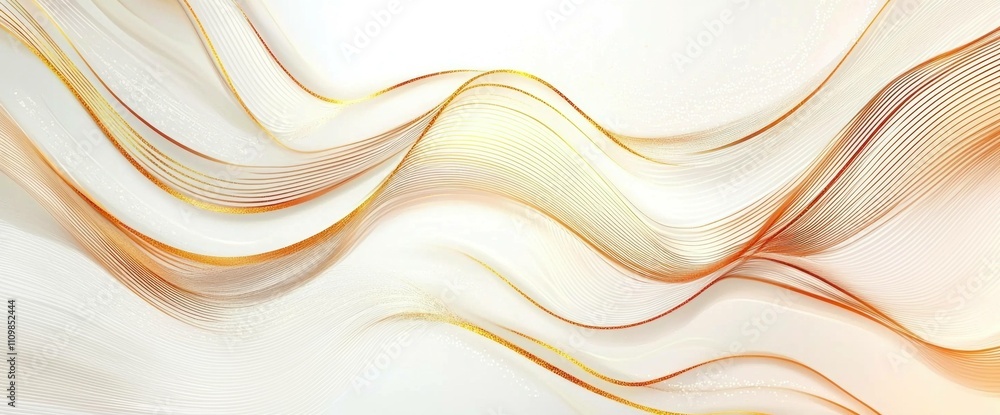 Poster abstract flowing lines in warm tones creating a serene and dynamic background. perfect for presentat