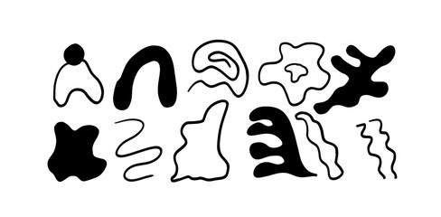 Abstract Decorative Art Set | Minimalist Doodle Vector for Modern and Artistic Designs