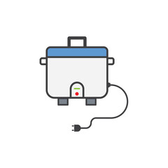 Simple electric rice cooker icon