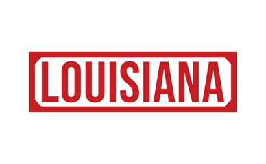 LOUISIANA red rubber stamp vector design.