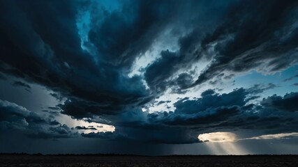 AI GENERATE background, An abstract stormy sky with gradients of charcoal gray and electric blue