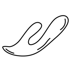 Splash water line art style 