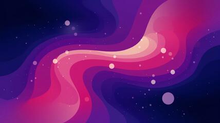 Abstract Swirling Shapes in Pink, Purple, and Blue
