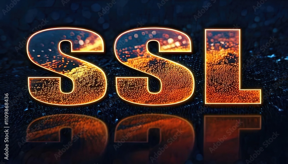 Poster ssl certificate concepts for cybersecurity and data protection