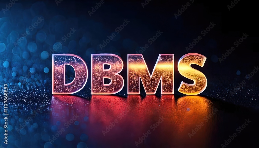 Poster dynamic and colorful representation of dbms concept