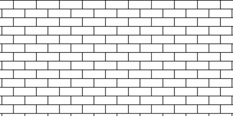 Obraz premium Empty masonry pavement floor and wall limestone brickwork concrete texture. Urban white, black line cement rough row wallpaper abstract background.