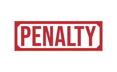 PENALTY rubber stamp vector illustration on white background