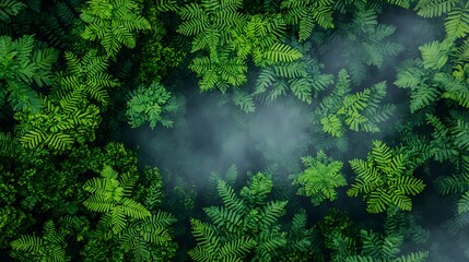 Natural lush greenery overhead view tranquil forest aerial photography vibrant environment nature concept for seo impact