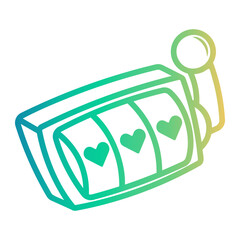 slot Line Gradient Icon