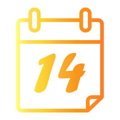 calendar Line Gradient Icon