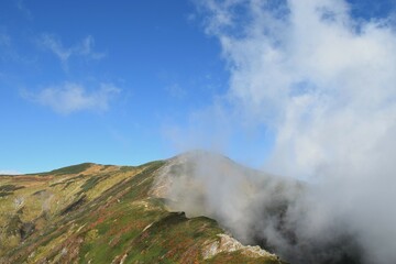 紅葉の日本百名山「飯豊山」