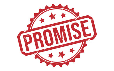 PROMISE rubber stamp on white background. PROMISE Stamp.
