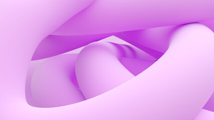 Abstract background illustration of animated lines,there is a coordination of soft pink lines, 3D rendering