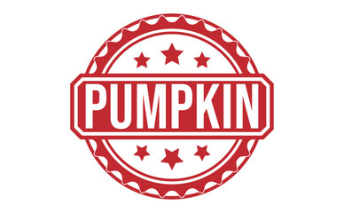 PUMPKIN rubber stamp vector illustration on white background