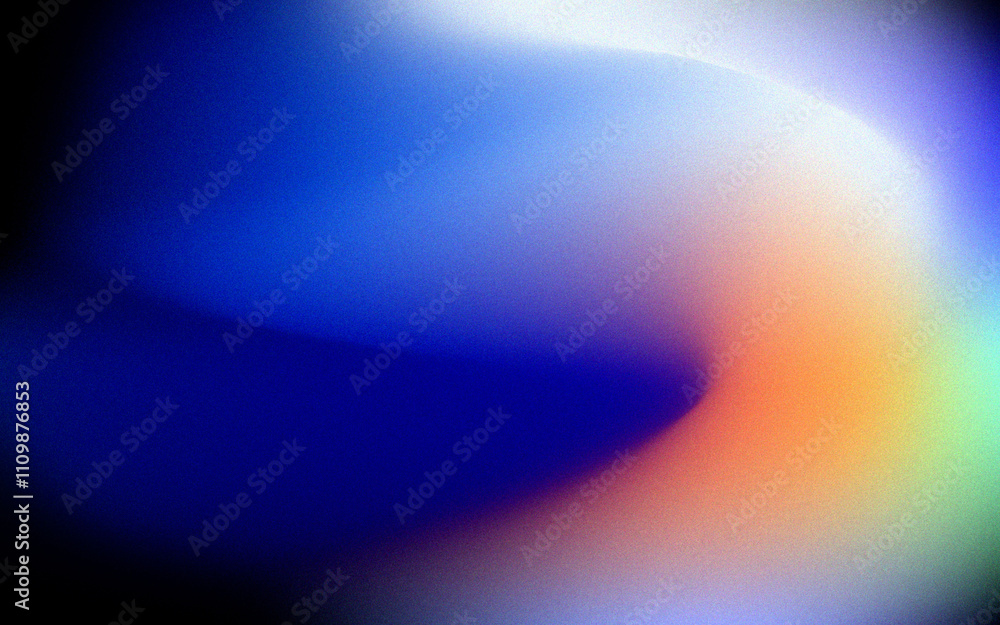 Poster abstract background, gradient blue orange dark background gradient with textures noise rough texture
