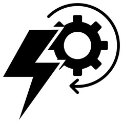 Bolt Glyph Icon