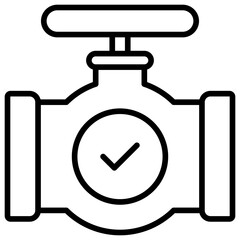 Valve Outline Icon