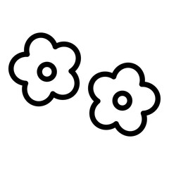Blossom icon. Vector line icon