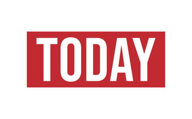 Fototapeta premium TODAY rubber stamp vector illustration on white background