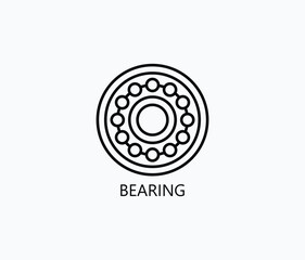 Bearing Vector, Icon Or Logo Sign Symbol Illustration 