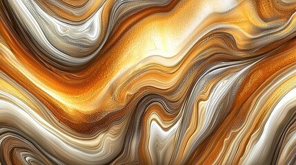 Fototapeta premium Abstract Gold And Brown Swirling Marble Design
